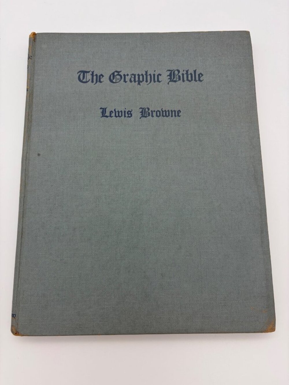 1944 Graphic Bible Lewis Browne Illustrated Maps Charts Macmillan Hardcover Book